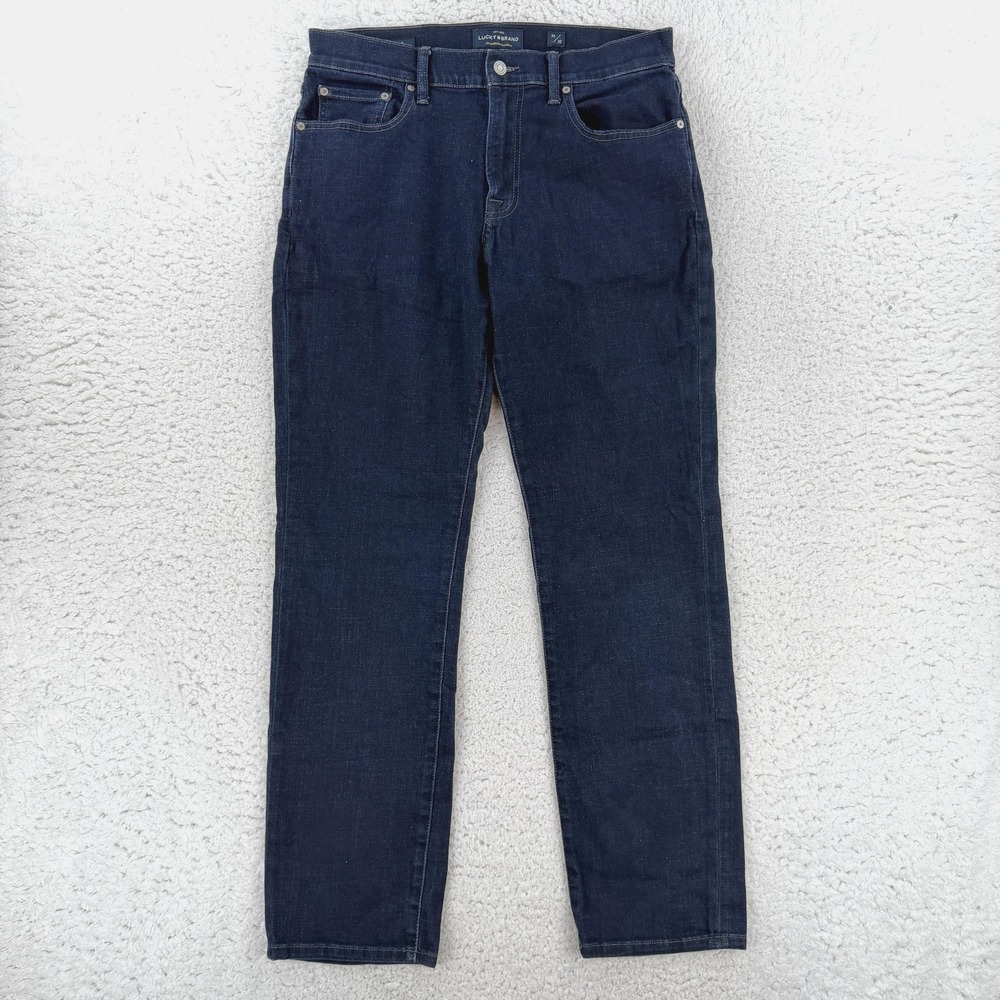 Lucky Brand 221 Straight Jeans Mens 33x32 Blue Regular Fit Stretch 7MD10337